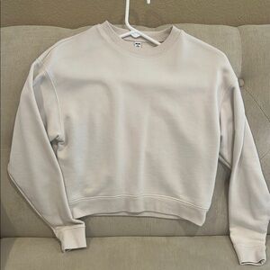 Uniqlo Beige Crewneck Top